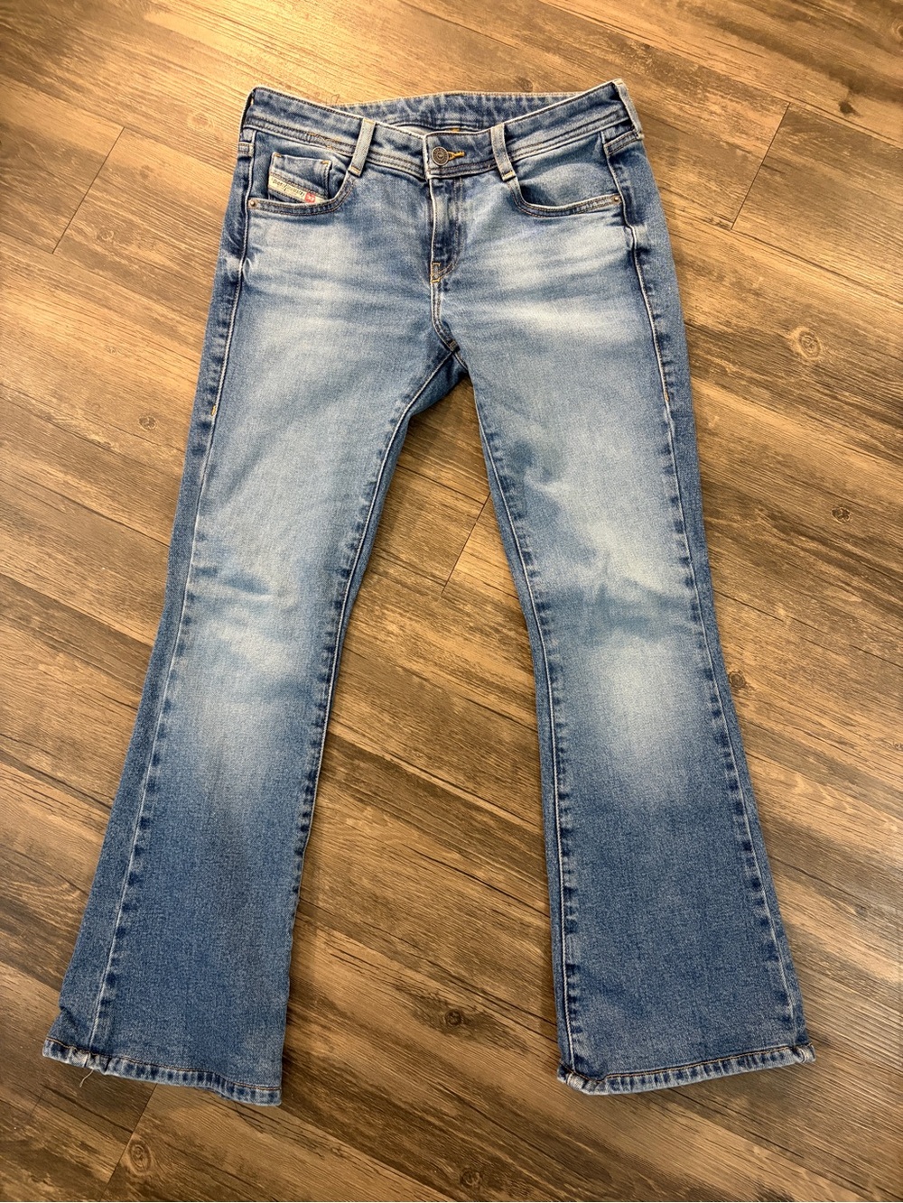 DIESEL Light/Med Wash Women's Bootcut Jeans - Classic Blue